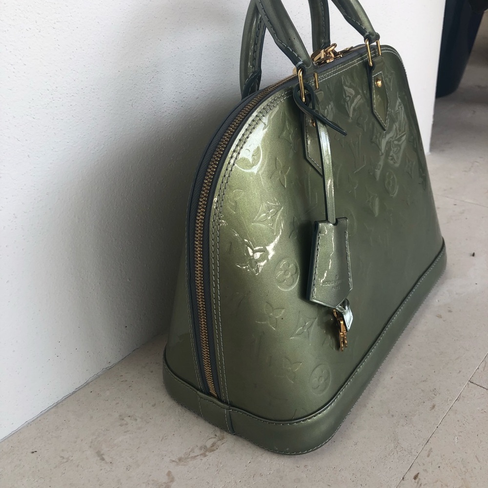 Louis Vuitton Olive Green Satchel - Picture 14 of 16